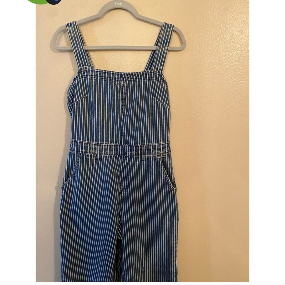 Universal Thread Striped Denim Jumper - image 5